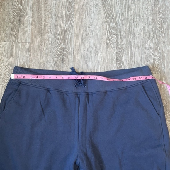 New nwt LL Bean 1912 Sherpa Lined Lounge Sweat Pants xxl Blue Jogger Fleece - Picture 3 of 6